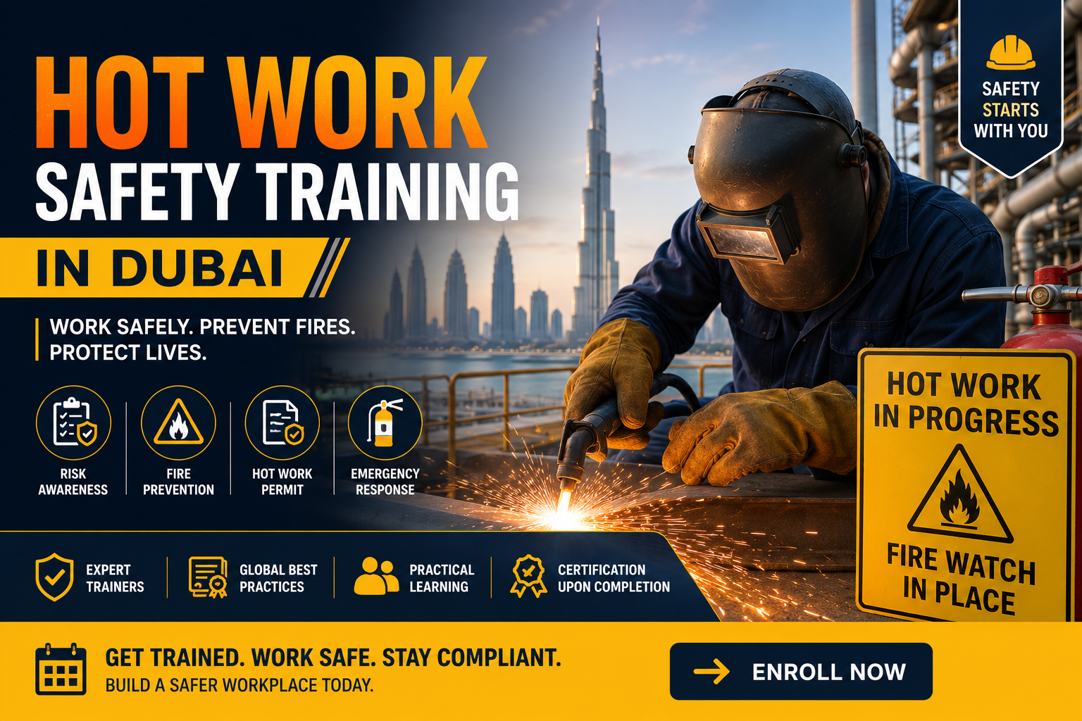 Hot Work Safety Training in Dubai | Safety Course | NIMS