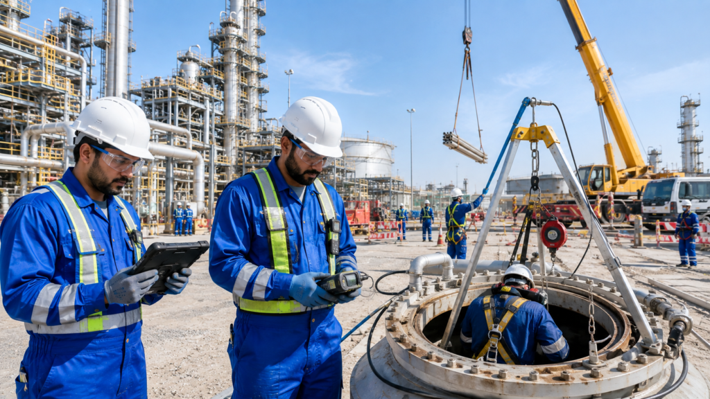 ADNOC Contractor Safety Training UAE – H2S, PTW and confined space training for EPC teams