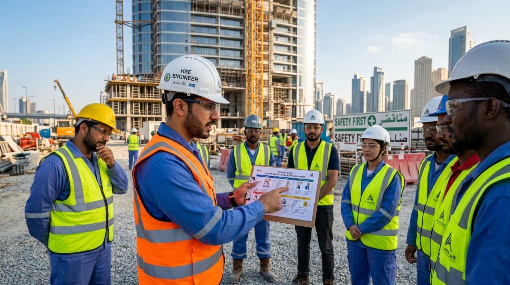 Construction Safety Training UAE – HSE training for civil, infrastructure and high-rise projects