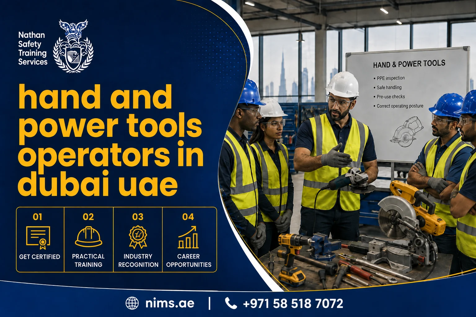 hand and power tools operators in dubai UAE