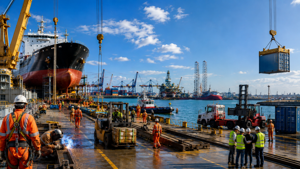 Marine Safety Training UAE – shipyard, port and confined space training